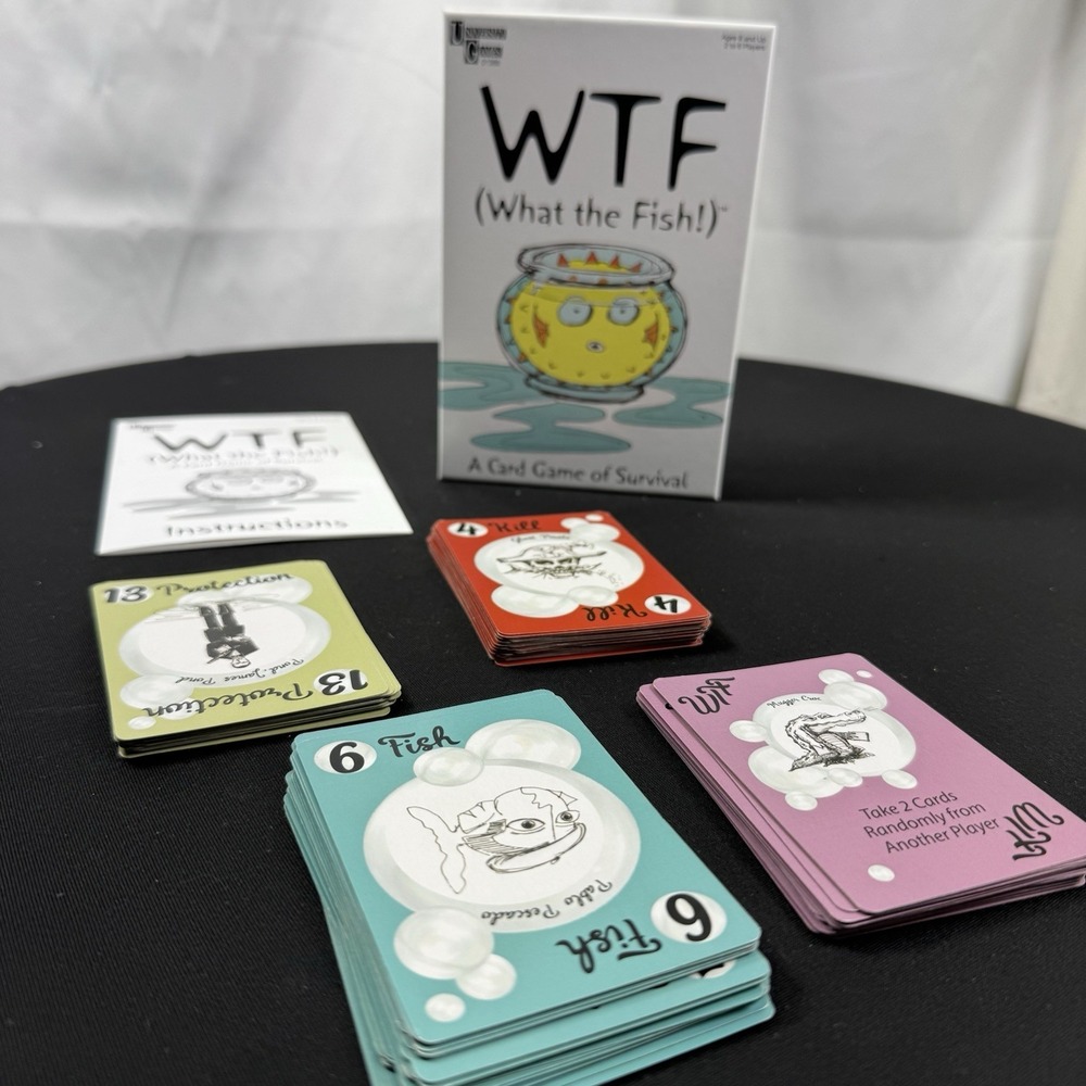 WTF (What the Fish!) Card Game of Survival‎ by University Games, Ages 8+